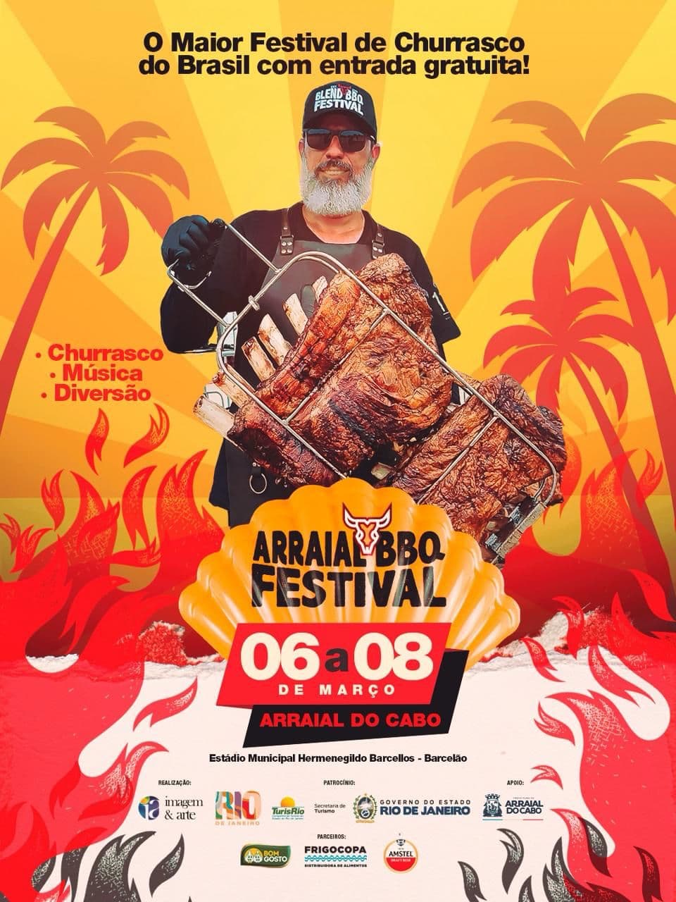 BBQ Festival promete três dias de churrasco, música e diversão em Arraial do Cabo